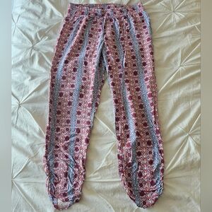 Kaitlyn Boho Harem Pants Elastic Waist Multicolor Festival